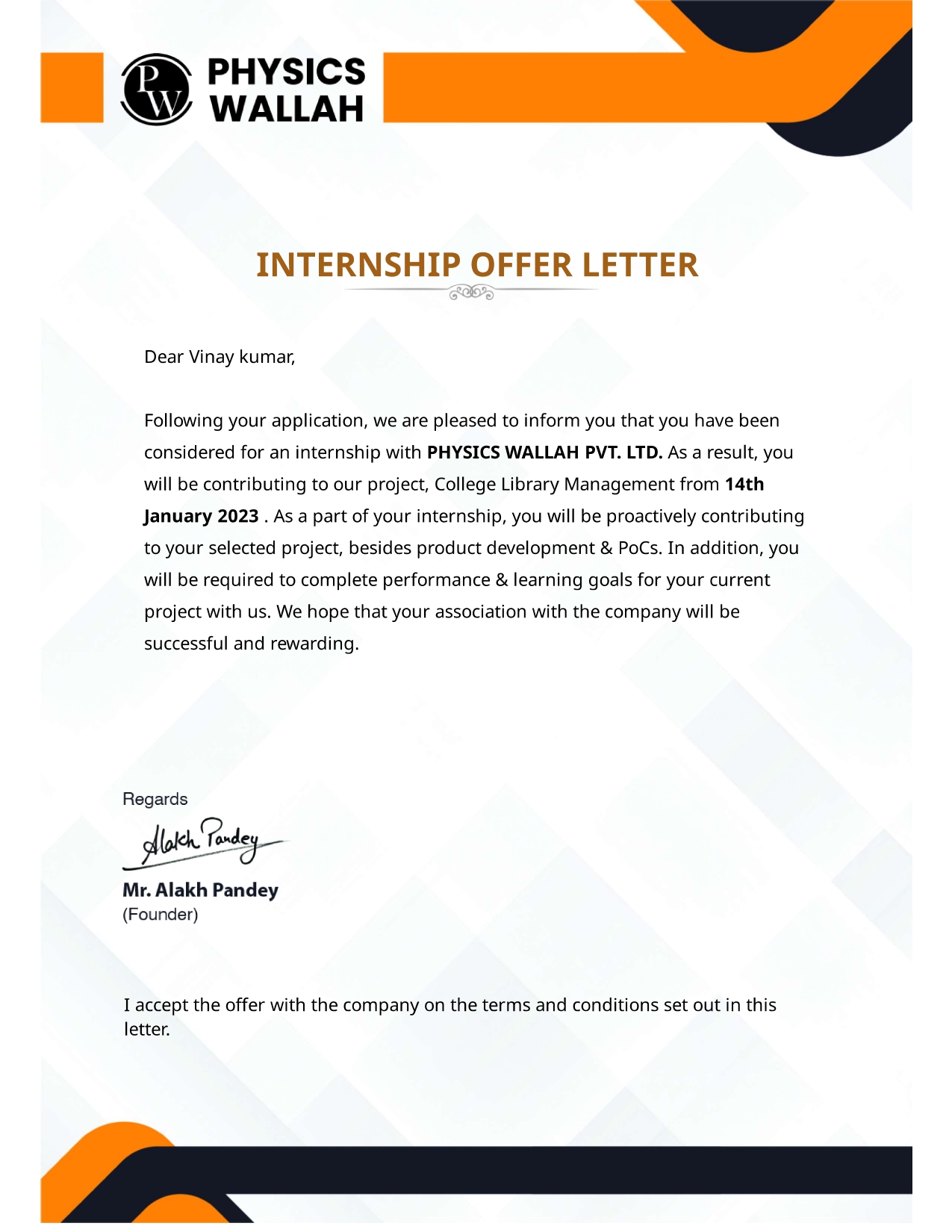 Offer Letter 11